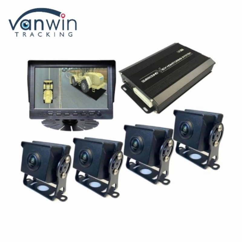 3D 360 graden auto camera recorder systeem voor vrachtwagen bus match AHD 7 / 9 / 10.1 inch monitor