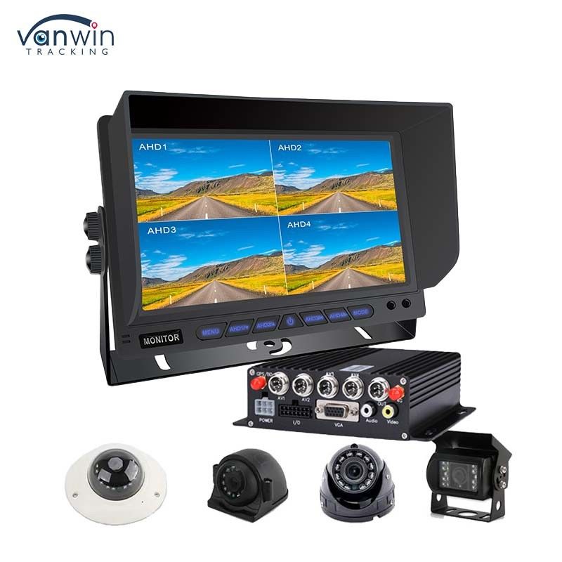 AHD/CVBS Multiple Video Mixed Input 4 Channel 7 Inch Split Display Car Monitor Voor voertuig