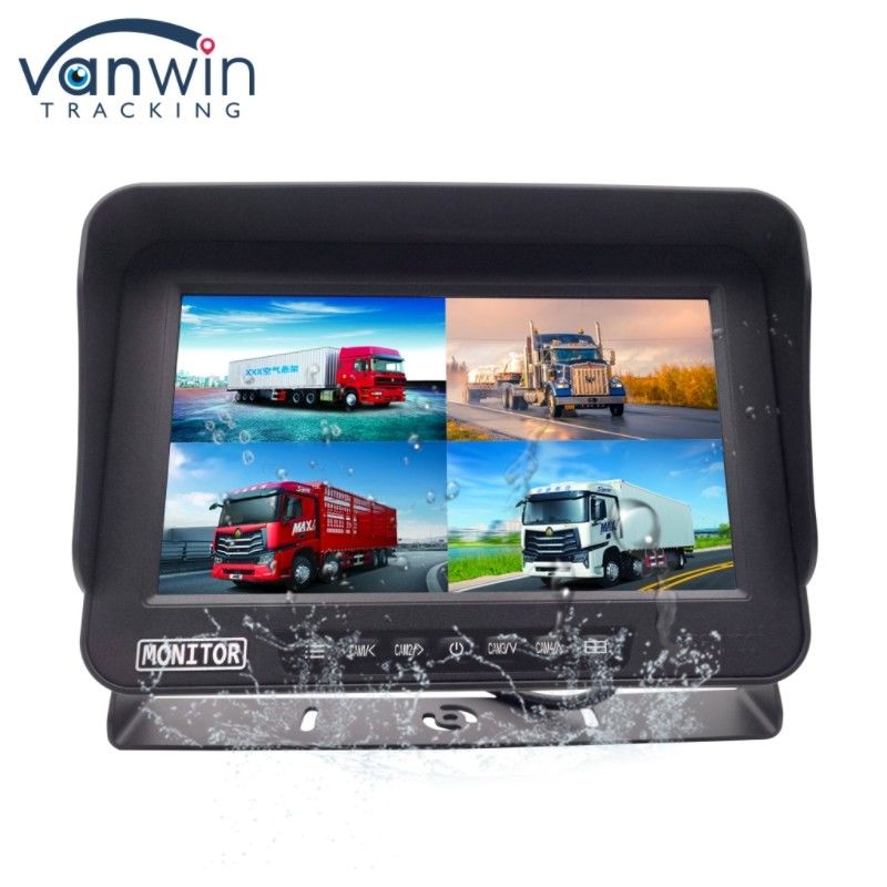 4 CH AI voertuigbewakingssysteem IPX69 waterdicht explosiebestendige 10-inch AHD-display