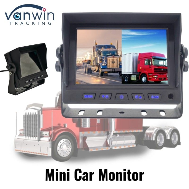 High Definition Mini Car Monitor 5" In-Car Stand-Alone Display Voor Taxi Bus Truck