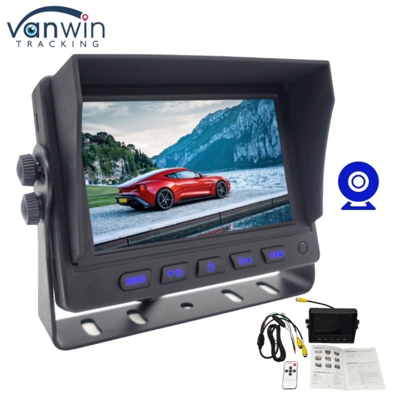 Mini Car Rear View Monitor 5 Inch In-Car High Definition Display Voor Taxi Bus Truck RV