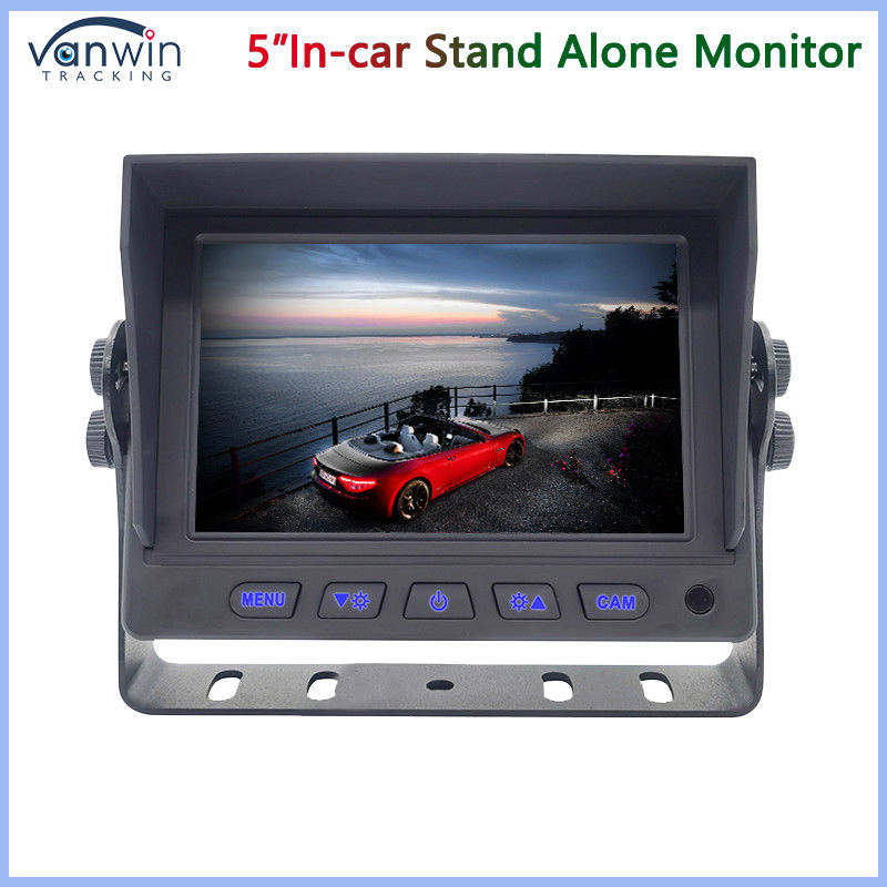 Mini 5 inch TFT-monitor voor auto's 2 manieren AHD 1080P 720P CVBS gemengde video-invoer met U-vormige beugel