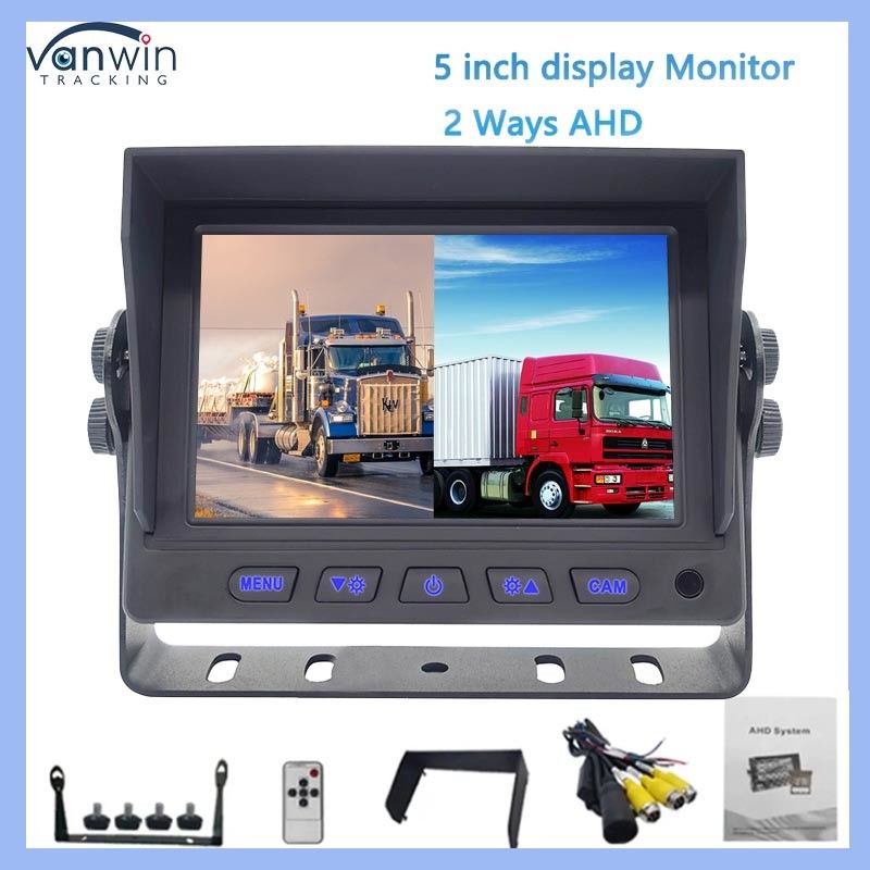 5 inch Car GPS Monitor HD AHD Digitale TFT LCD Klein Auto Monitoring Systeem IPS Achteruitzicht Display