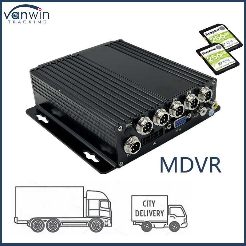 4CH 1080P Dual SD Card Mobile DVR 4G GPS1080P Voertuig GPS Functie 12 maanden garantie