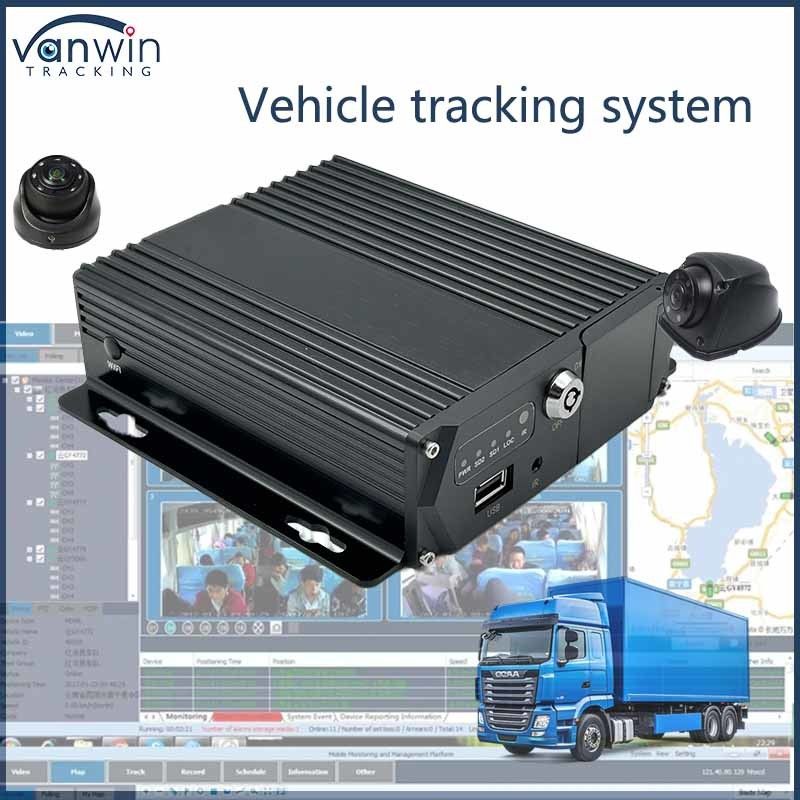 4CH Real Time Truck MDVR Digitaal bandenspanningssysteem 4G SD 1080P Voertuig GPS-functie