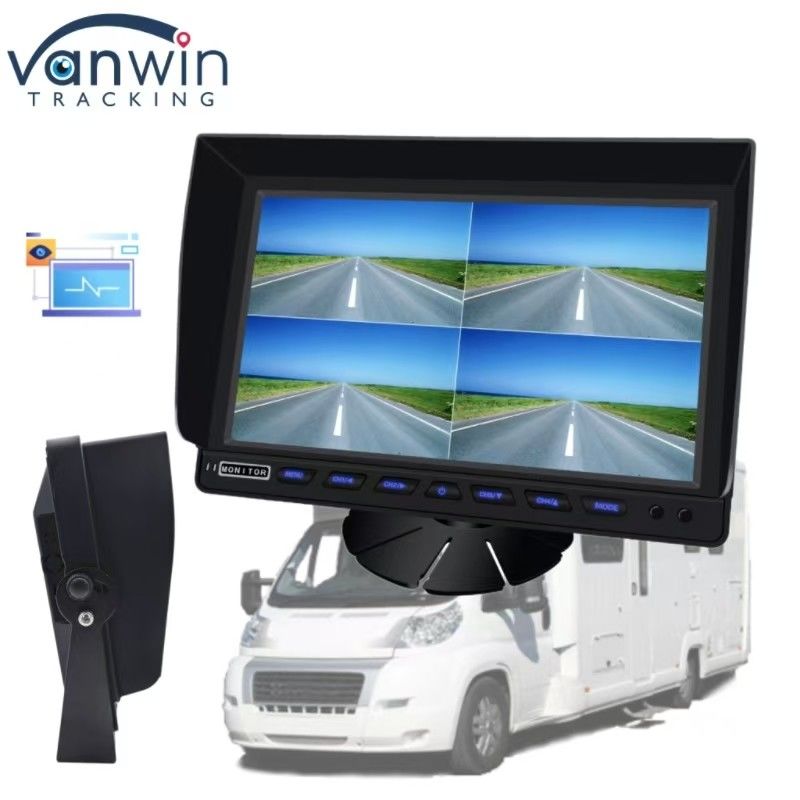 10.1 inch 4 Channel Car Monitor Grote grootte HD-bewakingsscherm voor een verscheidenheid van voertuigen