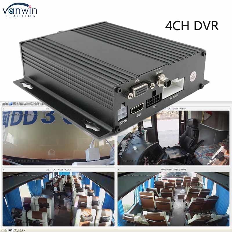 Gepersonaliseerde 1080P 4CH MDVR-rijrecorder met 3G 4G GPS WiFi Busvoertuig Truck 4Channel Fleet Management Mobiele Dvr-systeem