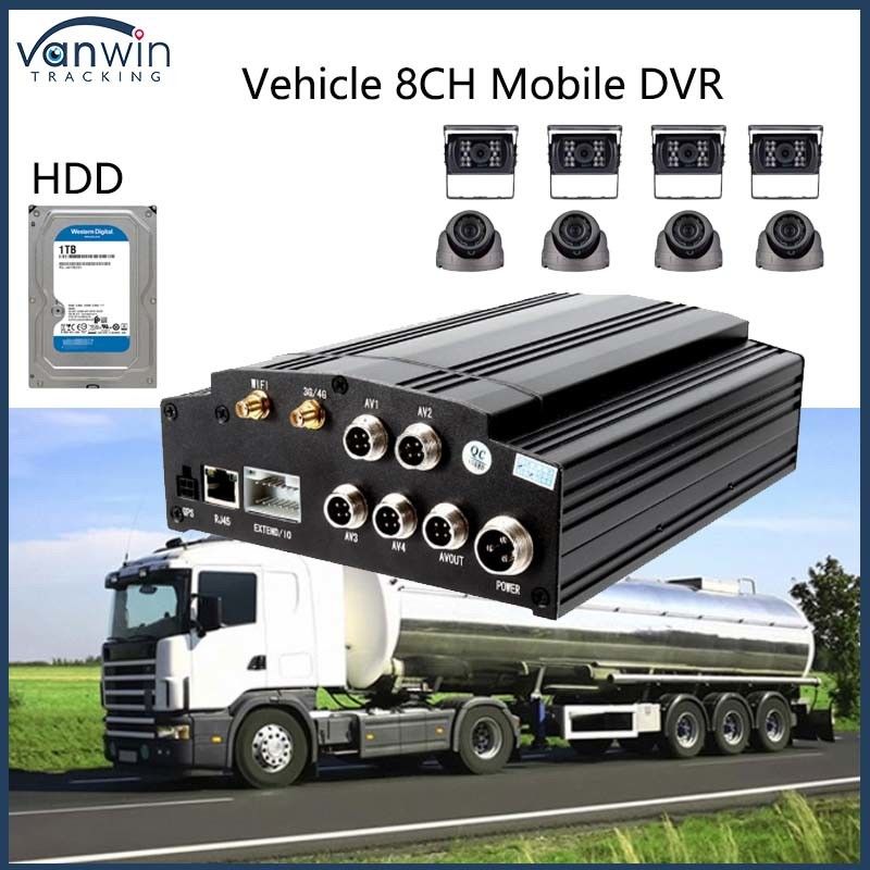 8CH Auto 1080P H. 265 HDD Mobiele DVR Truck MDVR Afstandsbewakingsvoertuig MDVR