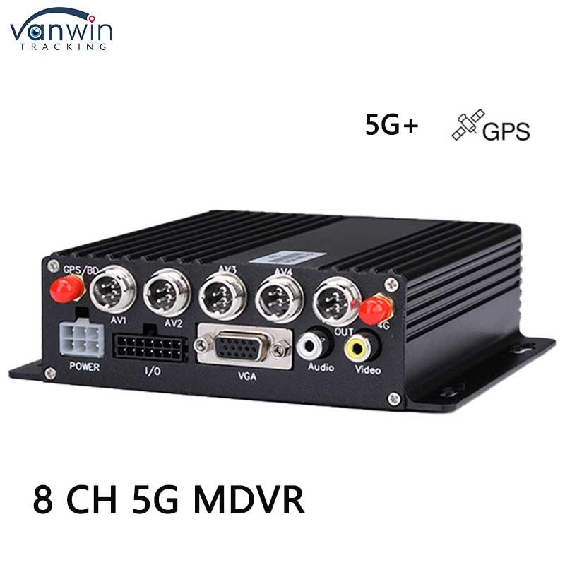 8-kanaals auto-dvr met 5g gps ahd 1080p camera sd-kaart videorecorder voor vrachtwagenbus