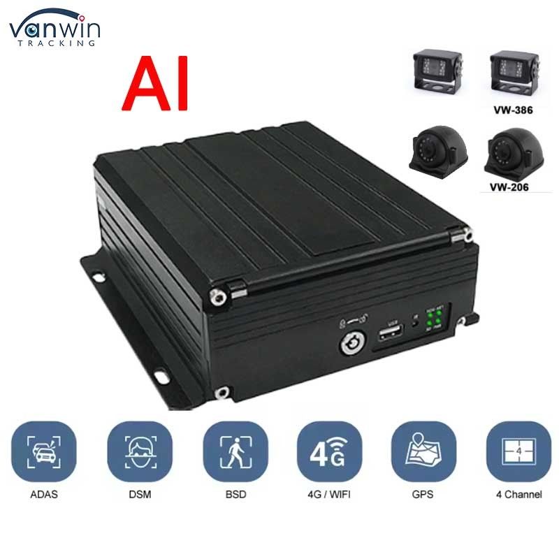 4CH HDD DVR 4G GPS ADAS DMS 1080P HD Ondersteuning OEM/ODM MDVR Video Systeem Voor Auto Truck Bus MDVR Car Black Box