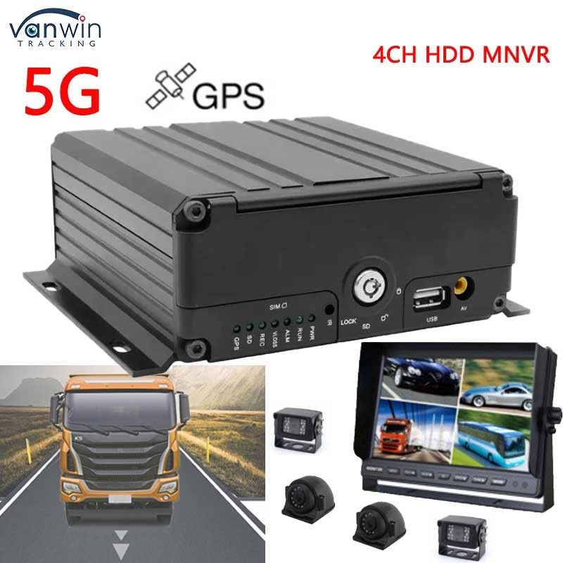 4CH Mobiele NVR1080P AHD 5G WIFI En GPS 1 HHD Netwerk Video Recorder