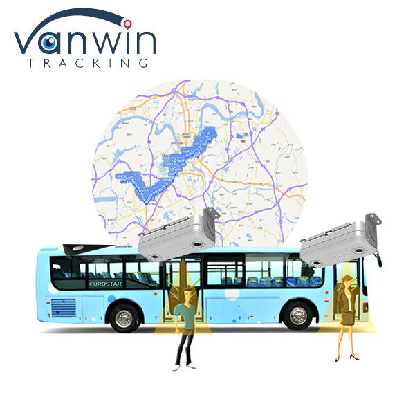 Automatische twee bus passagiers mensen teller en 6CH ADAS DMS HDD SD GPS 4G MDVR met afstandsbediening systeem