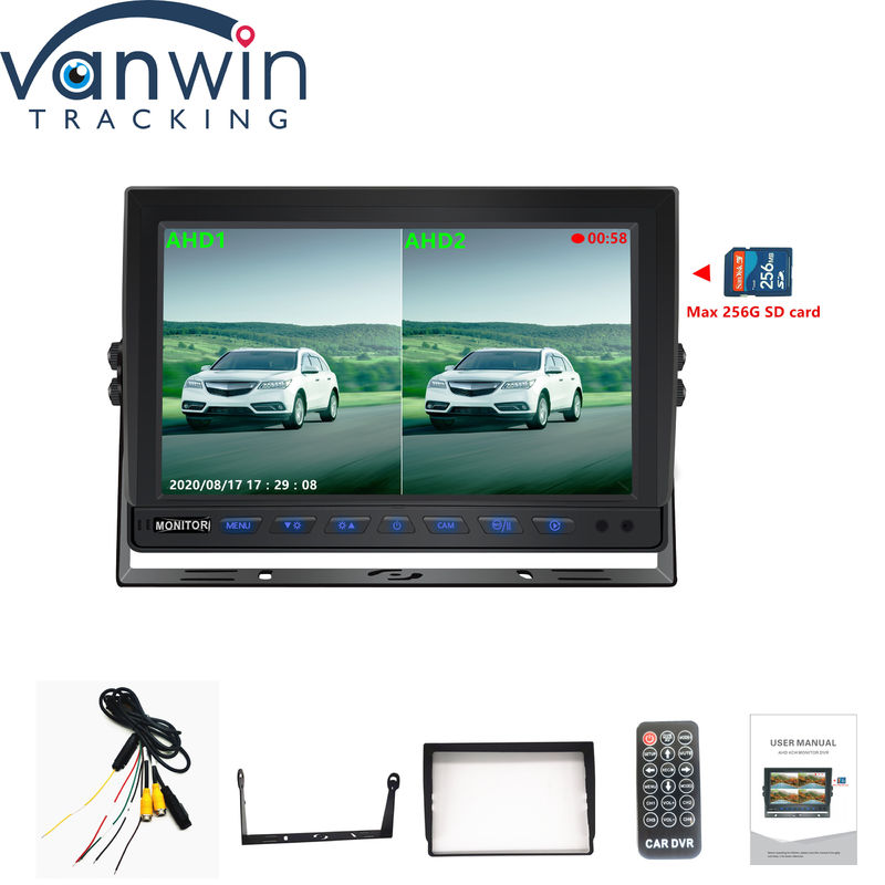 10.1 inch HD TFT LCD-scherm waterdicht voertuigbeeldscherm voor vrachtwagens/bussen Stroomtoevoer DC 12V-24V -30C tot 80C Nachtmodus