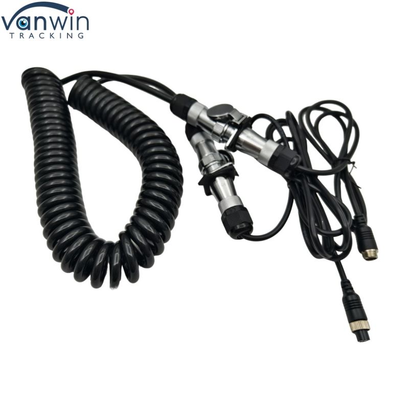 4Pin waterdicht aanhangwagenkabel 12V elektronische draadcamera voor dubbele vrachtwagen bus tractor achteruitkijkcamera's