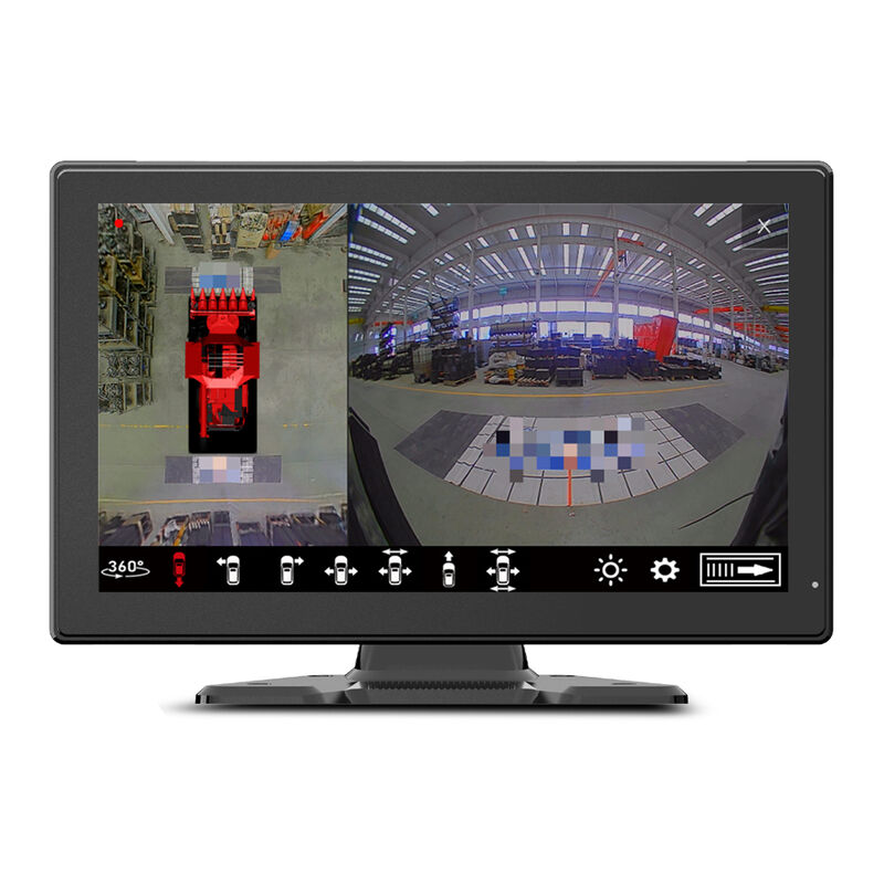 AI MDVR Surround View-systeem met vier Fisheye-camera's Nachtzicht en High Frame Rate Recording voor zware voertuigen