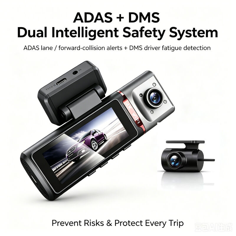 3 Kanaals HD DVR Dash Cam 4G 4K Voor 1080P Cabine Achter GPS Tracking ADAS DMS 24/7 Parkeermonitor voor Vlootveiligheid