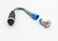 12MM 4 van de de controledrukknop/schakelaar van Pin Aviation audio I/O input voor MDVR-systeem