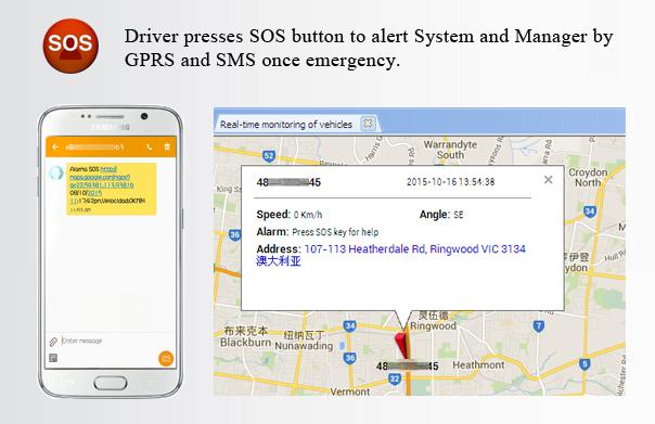 Smartphone controle sleutelloze toegang anti-diefstal Auto alarm voertuig GPS tracker 9
