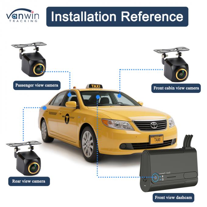 High Performance 1-4 Camera Dash Cam Video MDVR met AADA BSD DMS WIFI GPS 4G functionaliteit Autocamera voor Taxi 2
