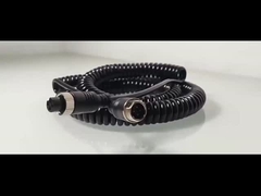 Auto Video luchtvaart Veerdraad aanhangwagen connector draad 4-pin/RCA spiraalverlenging gekrulde kabel